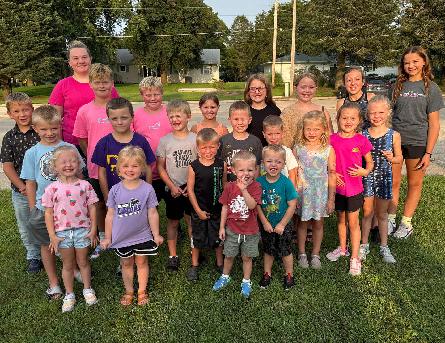 The children of Trinity Lutheran Church in Odebolt, Iowa.